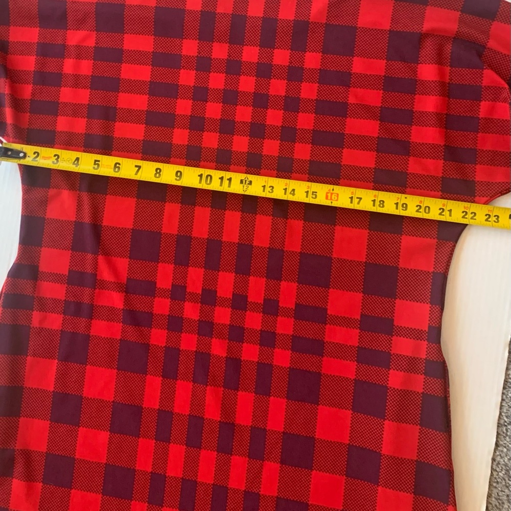 Lularoe Black and Red Plaid Dress Pullover Cottage Core Size XL RN#142161 - Picture 4 of 8